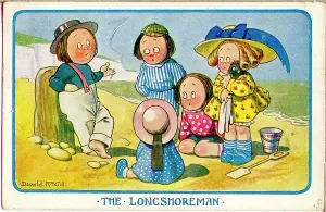 Longshoreman: Comic postcard, The Longshoreman telling a story