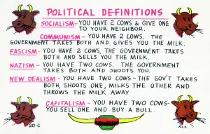 Structured: Comic Postcard - Political Definitions
