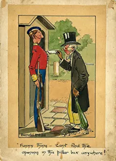 Specsavers: Comic postcard, Posting a letter in the wrong box