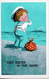 The Donald Mcgill Archive Collection: Comic postcard, Sailor with split trousers, WW2