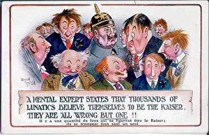The Donald Mcgill Archive Collection: Comic postcard, satire on Kaiser Wilhelm, WW1