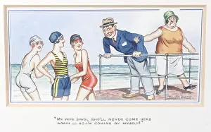 Infidelity: Comic postcard, Seaside attractions