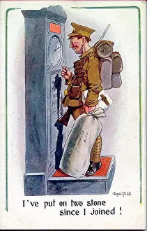 The Donald Mcgill Archive Collection: Comic postcard, Soldier in the British Army, WW1