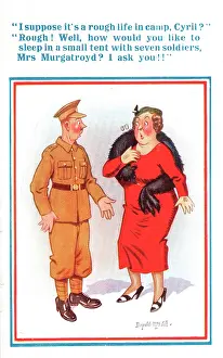 Murgatroyd: Comic postcard, Soldier in the British Army, WW2