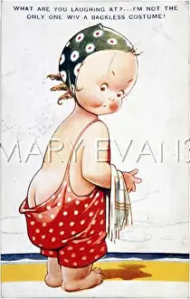 Blushing: COMIC POSTCARD/SWIMWEAR