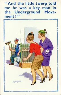 Lowly: Comic postcard, Underground Movement
