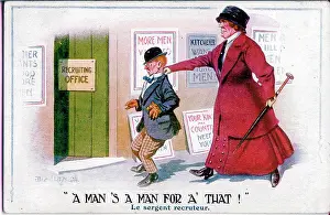The Donald Mcgill Archive Collection: Comic postcard, wartime recruitment, WW1
