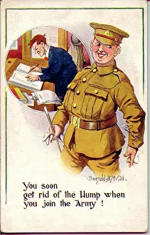 The Donald Mcgill Archive Collection: Comic postcard, wartime recruitment, WW2