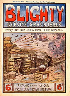 Blighty: Comic scene in the trenches, WW1