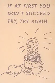 Potty: Comical toilet paper, If at first you don't