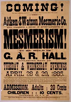 Mesmerism: Coming! Aitken & Watson Mesmeric Co. will commence a series
