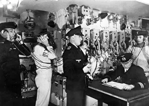 Transmit: In the command center of the German battleship Scharnhorst