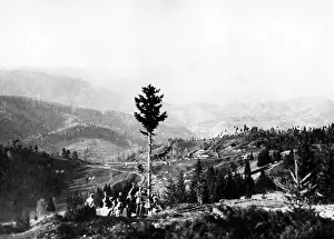 Transylvania: Command post at the Bran mountain pass, 1916
