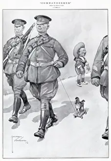 Lawson Wood (iln): Commandeered by Lawson Wood, WW1 cartoon