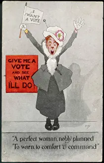 Satires: A commanding suffragette