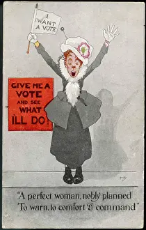 Satires: A commanding suffragette