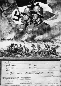 Compulsory: Commemorative document from the Wehrmacht, 1933 to 1939
