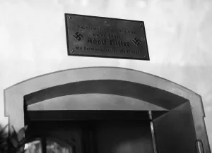 Beelitz: Commemorative plaque for Adolf Hitler in the sanitarium