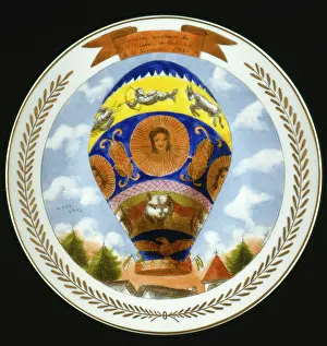 Rozier: Commemorative plate with balloon design