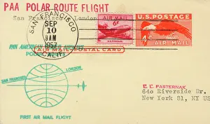 Postmark: Commemorative postcard with stamps