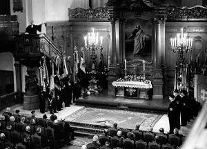 Protestantism: Commemorative service for the Battle of Tannenberg in Berlin
