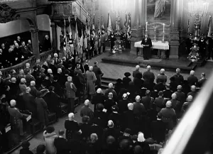 Protestantism: Commemorative service for Paul von Hindenburg in Berlin