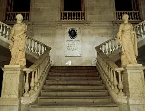 1802: Commerce and Industry, allegorical sculptures, Barcelona