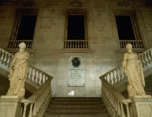 Sceptre: Commerce and Industry, allegorical sculptures, Barcelona