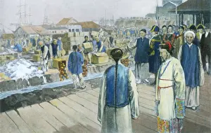 East Asia: Commissioner Lin Zexu oversees the destruction of
