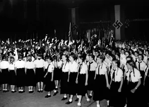 Swearing: Commitment of BDM leaders at the Pergamon Museum, 1936