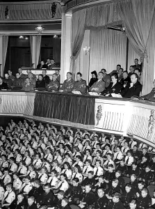 Axmann: Commitment of the Youth, celebration in opera house, WW2