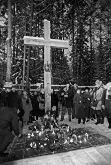 Katyn: Common grave in Katyn, 1989