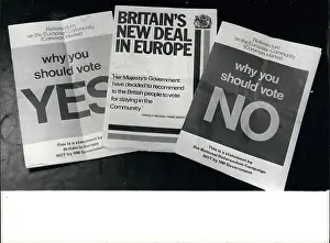 Immediate: Common Market referendum leaflets, Yes and No