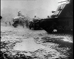 Monsoon: Commonwealth Troops in the Jungle During a Monsoon