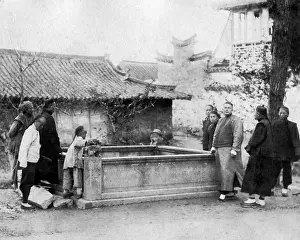 Communal: Communal water tank, China
