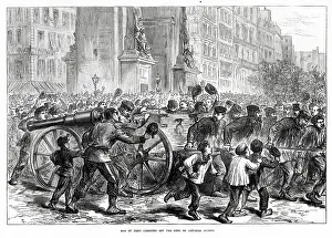 Wheeling: Communards carrying off guns of the National Guards