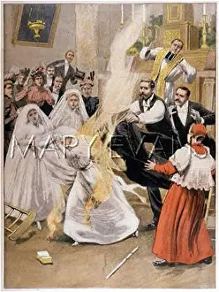 Communicant: COMMUNICANT BURNED ALIVE
