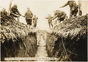 Oise: Communications trench WWI