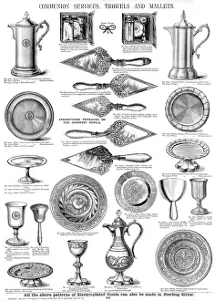 Cups: Communion services, trowels and mallets, Plate 169