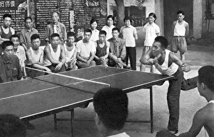 Pong: Communist China - workers playing table tennis