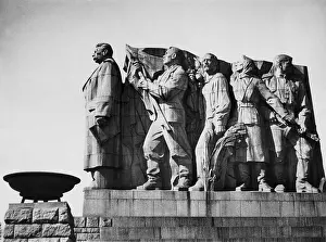 Discredited: Communist monument in Prague, Czechoslovakia. ?