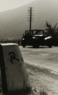 Curb: Communist propaganda on a curb