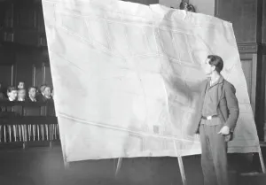 Negotiation: The Communist Schulz during his murder process, 1931