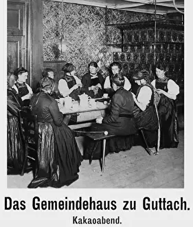 Knit: In the community hall of Guttach, 1912
