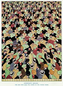 Fougasse: Community singing 1928