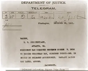 Violating: Commutation of Eugene Deb's jail sentence. ?