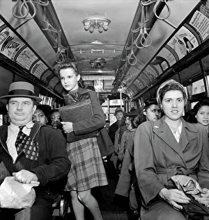 Marjory: commuters - mass transportation - trolley