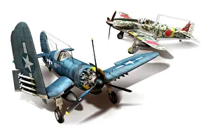 Corsair: Comparison of two fighter planes, American F4U