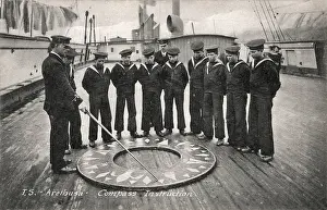 Seamanship: Compass Drill, Training Ship Arethusa, Greenhithe, Kent