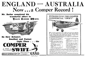 Comper: Comper Commercial Swift : G-ABPE. England Australia Flight